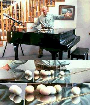 Can't get eggs to stand on end on top of a piano.